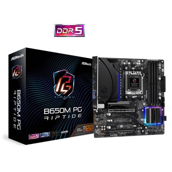 Obrázok pre Asrock B650M PG Riptide AMD B650 Zásuvka AM5 Micro ATX