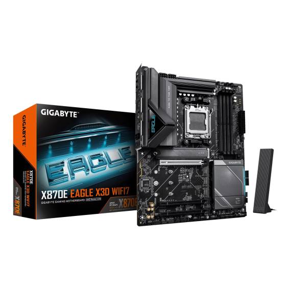 Obrázok pre GIGABYTE X870E EAGLE X3D WIFI7 AMD X870E Zásuvka AM5 ATX