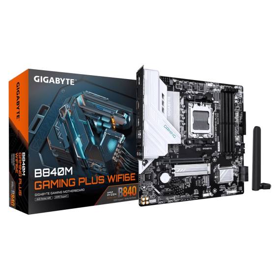 Obrázok pre GIGABYTE B840M GAMING PLUS WIFI6E AMD B840 Zásuvka AM5 Micro ATX