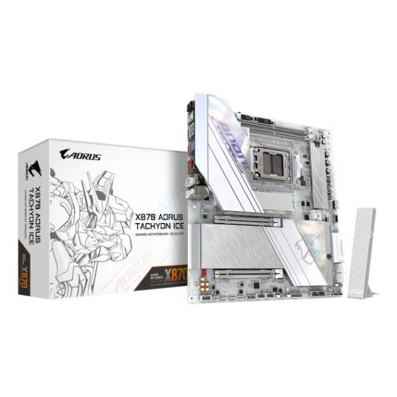 Obrázok pre GIGABYTE X870 AORUS TACHYON ICE AMD X870 Zásuvka AM5 Rozšířený ATX