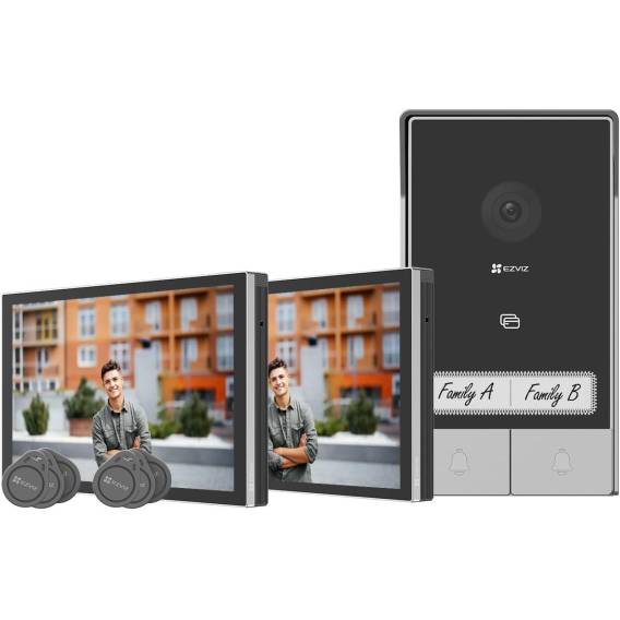 Obrázok pre EZVIZ Kit HP7 domácí interkom systém 17,8 cm (7") Černá, Stříbrná