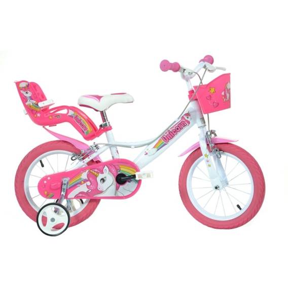 Obrázok pre Dino Bikes 144R-UN jízdní kolo Městské kolo 35,6 cm (14") Ocel Růžová, Bílá
