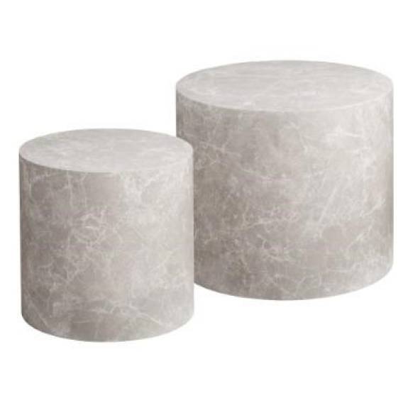 Obrázok pre COFFEE TABLE BEIGE SET 38X36 48X40