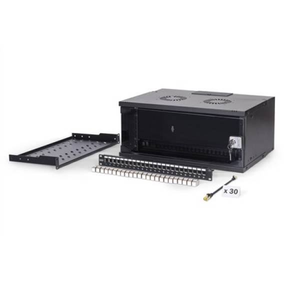 Obrázok pre Digitus DN-49201-SET rack 4U Nástěnný regál Černá