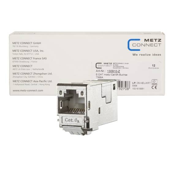 Obrázok pre METZ CONNECT 130910-Z kabelový konektor RJ-45 Metalická