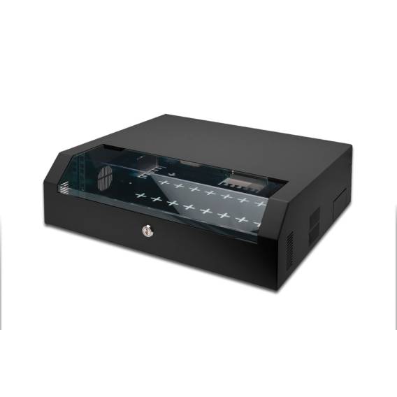 Obrázok pre Digitus DN-19 04U-PB-B rack 3U Nástěnný regál Černá
