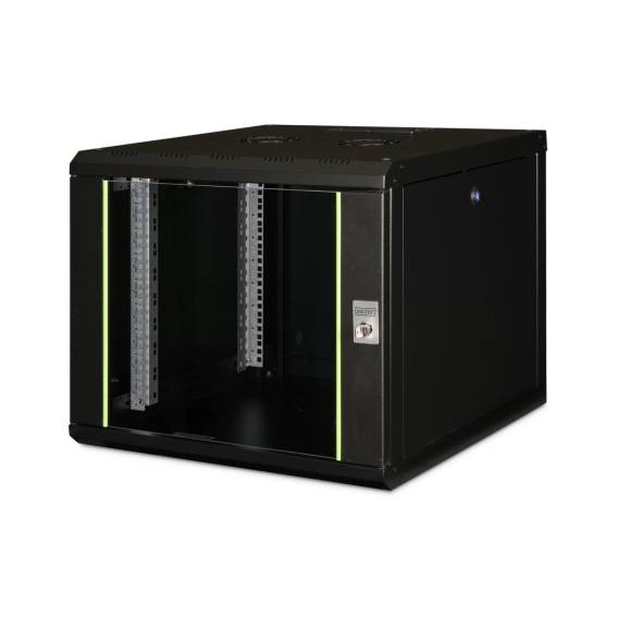 Obrázok pre Digitus DN-19 09U-6/6-SW rack 9U Nástěnný regál Černá