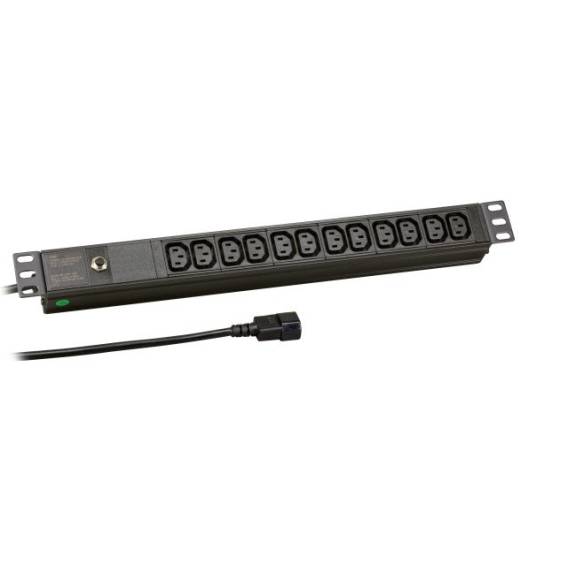 Obrázok pre EFB Elektronik EK631CC.1 napěťová distribuční jednotka (PDU) 12 AC zásuvky / AC zásuvek 1U Černá
