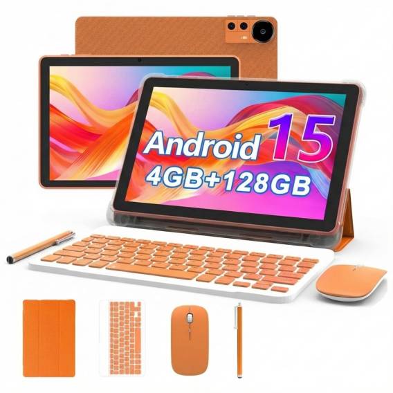 Obrázok pre Extralink Tablet CP31 4GB RAM+128GB Orange | Tablet | Android 15, 2Mpx+8Mpx, 6000mAh, 1280x800px, klawiatura, mysz, rysik