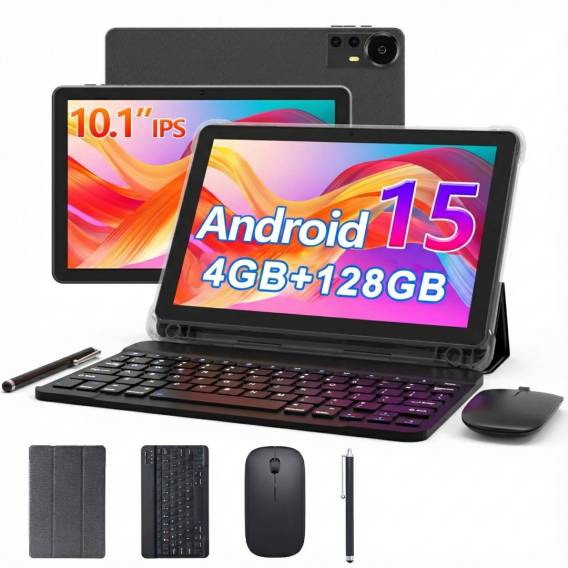 Obrázok pre Extralink Tablet CP31 4GB RAM+128GB Czarny | Tablet | Android 15, 2Mpx+8Mpx, 6000mAh, 1280x800px, klawiatura, mysz, rysik