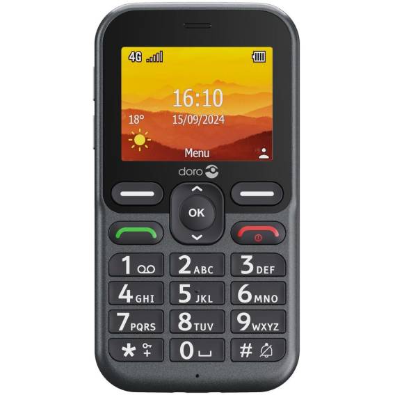 Obrázok pre Doro Leva L10 6,1 cm (2.4") 120,7 g Černá Klasický telefon