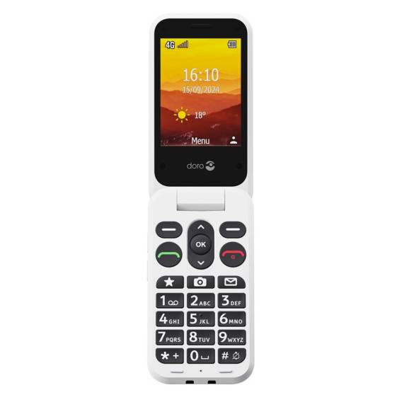 Obrázok pre Doro Leva L20 7,11 cm (2.8") 132 g Červená, Bílá Klasický telefon