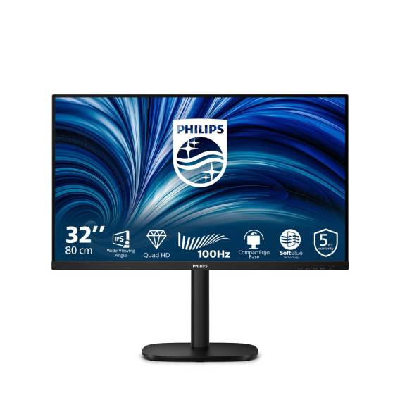 Obrázok pre Philips 3000 series 32B2N3500/00 počítačový monitor 80 cm (31.5") 2560 x 1440 px Quad HD LCD Černá