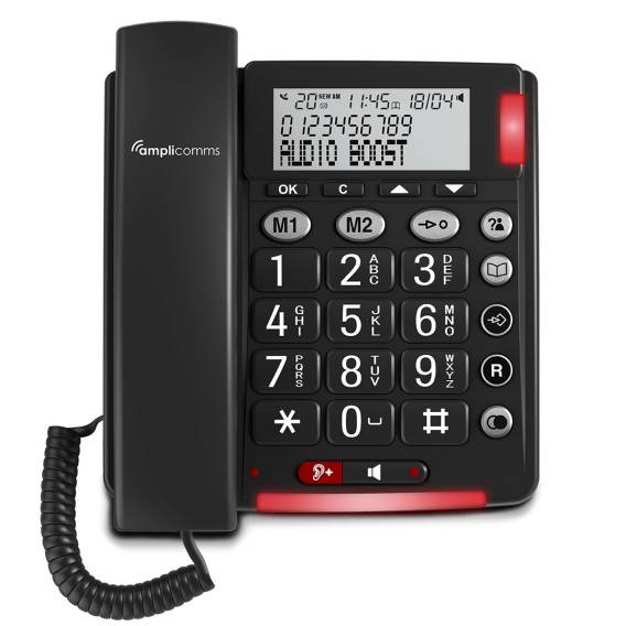 Obrázok pre amplicomms Bigtel 48 Plus Analogový telefon Identifikace volajícího Tmavě šedá