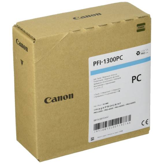 Obrázok pre Canon PFI-1300PC inkoustová náplň Originální Cyan fotografická