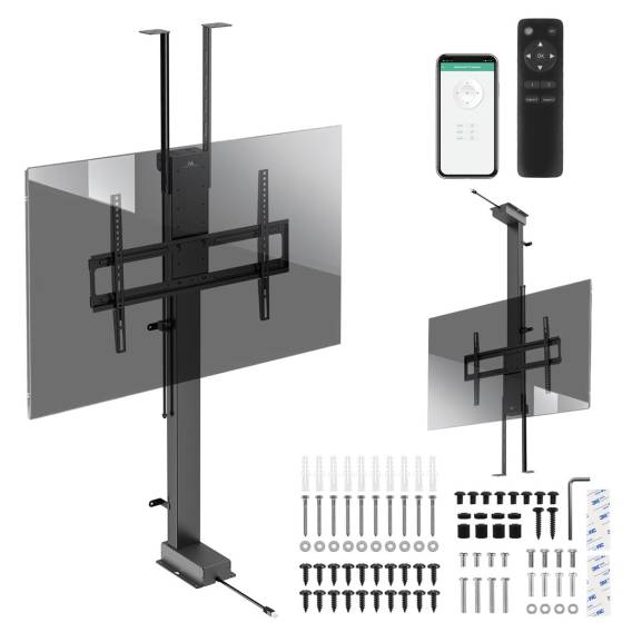 Obrázok pre Elektrický stropní a podlahový úchyt, výsuvný Maclean, 43''-88'', VESA 600x400, max. 60 kg, 100-240V AC,50/60Hz