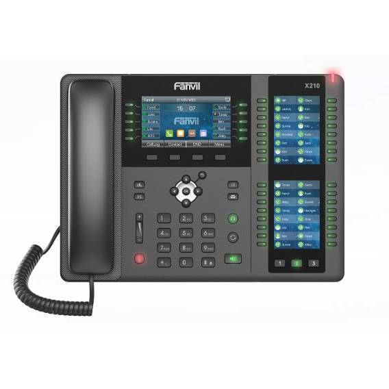 Obrázok pre Fanvil X210 V2 IP telefon Černá 20 řádky LCD