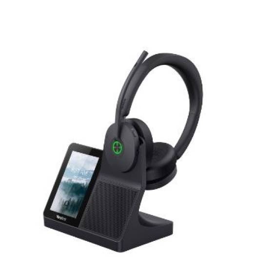 Obrázok pre Yealink WH68 Workstation Headset Sluchátka s mikrofonem Kabelový a bezdrátový Přes hlavu Hovory/hudba USB typu C Bluetooth Nabíjecí podstavec Černá