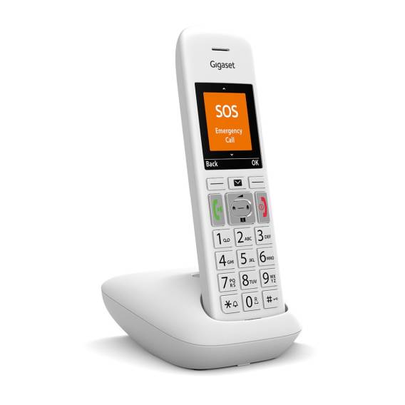 Obrázok pre Gigaset E390 Analog/DECT telefon Identifikace volajícího Bílá