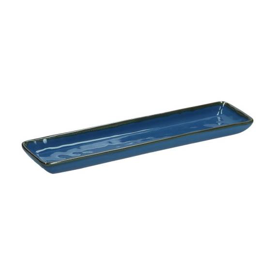 Obrázok pre Set of 4 Rectangular Trays Concerto Blu Avio - Navy Blue, 32 x 8 cm