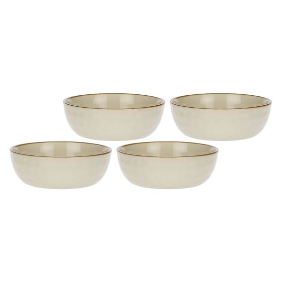 Obrázok pre Set of 4 Concerto Avorio salad bowls - Ivory, 20 cm