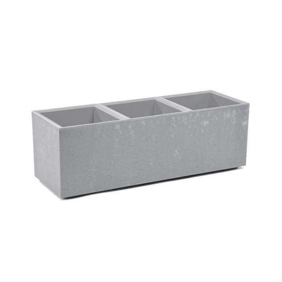 Obrázok pre FLOWERPOT PLASTIC KARO 90X30X30CM GREY