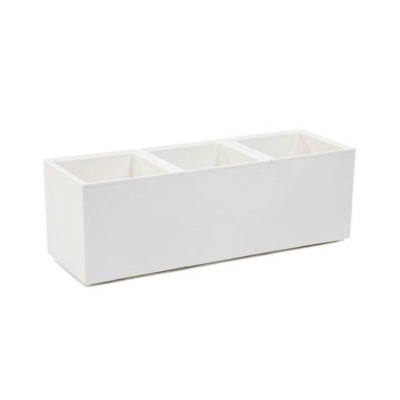 Obrázok pre FLOWERPOT PLASTIC KARO 90X30X30CM CREAM