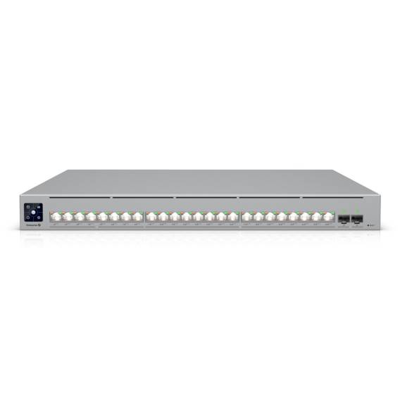 Obrázok pre Ubiquiti UniFi ECS-24-POE síťový přepínač Řízený L2/L3 10G Ethernet (100/1000/10000) Podpora napájení po Ethernetu (PoE) 1U Šedá