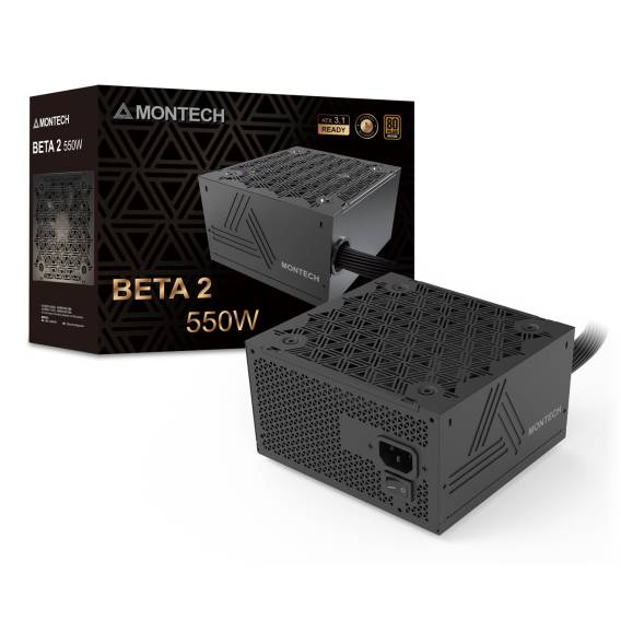 Obrázok pre Montech BETA 2 napájecí zdroj 550 W 20+4 pin ATX ATX Černá