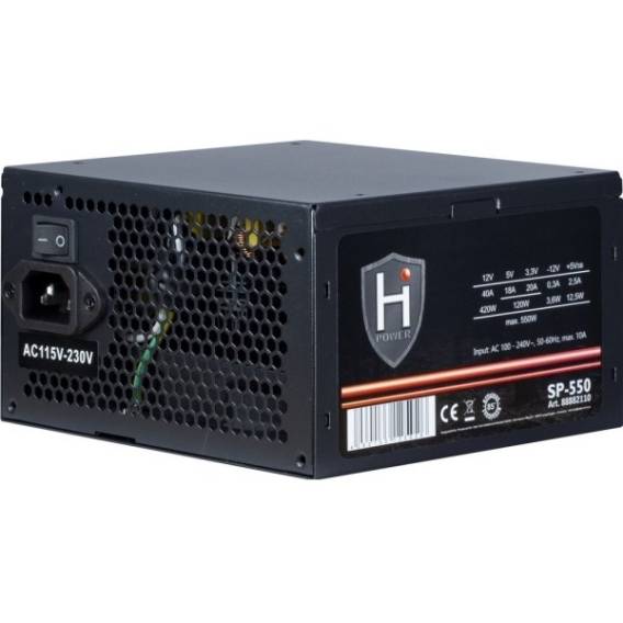 Obrázok pre Inter-Tech HIPOWER SP-550 napájecí zdroj 550 W 20+4 pin ATX ATX Černá