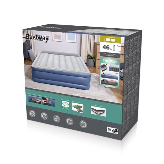 Obrázok pre Bestway 67630 / 23 vzduchová matrace Dvojitá matrace Modrá, Bílá Unisex