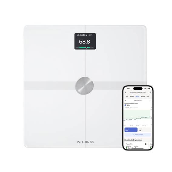 Obrázok pre Withings Body Smart Čtverec Bílá Elektronická osobní váha