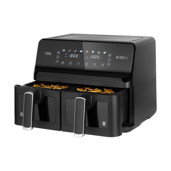 Obrázok pre Frytkownica beztłuszczowa TEESA AIR FRYER DUAL POT XXL 8L 2700W
