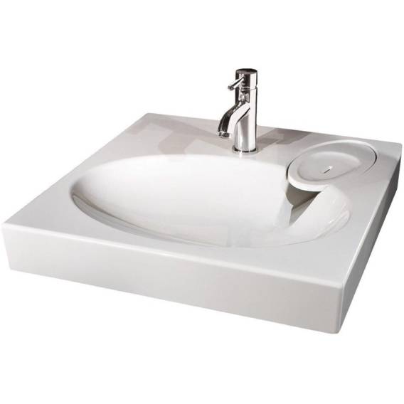 Obrázok pre WASHBASIN CLARO+SIPHON+HANGERS 60X60CM