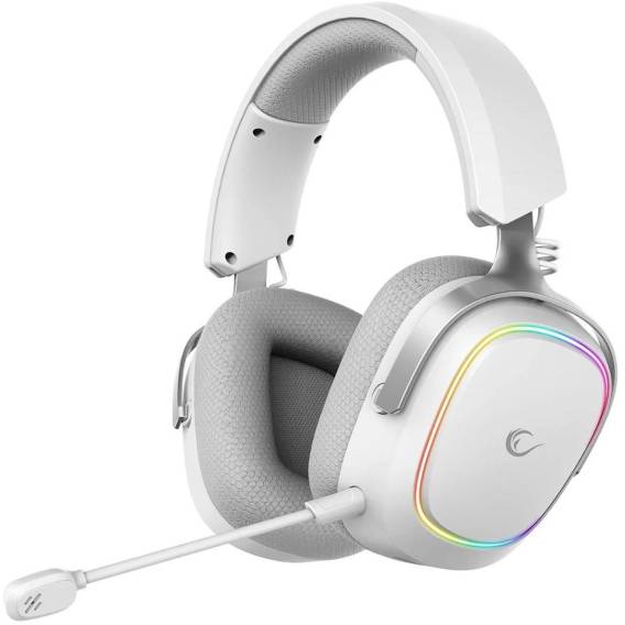 Obrázok pre Słuchawki Rampage RETSU Słuchawki bezprzewodowe nauszne BT 2.4G RGB białe