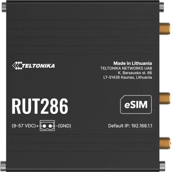 Obrázok pre Teltonika RUT286 router przemysłowy 4G / LTE (RUT286AAAAA0)