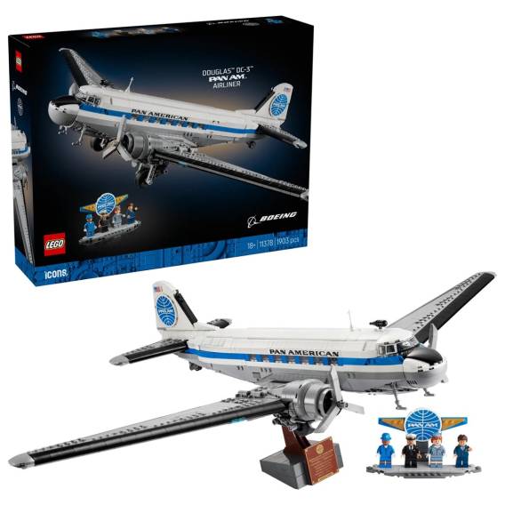 Obrázok pre LEGO ICONS 11378 Osobní letadlo Douglas DC-3 PAN AM