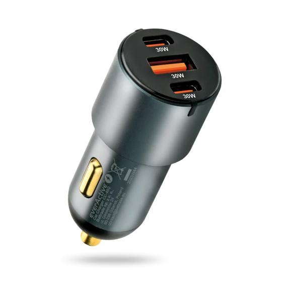 Obrázok pre Autonabíječka everActive CC-40Q se zásuvkou USB QC3.0 a 2× USB-C PD 60 W