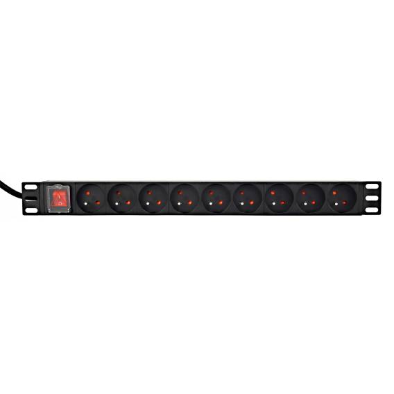 Obrázok pre Gembird *Rack power strip PDU 9xFR 1U 16A F