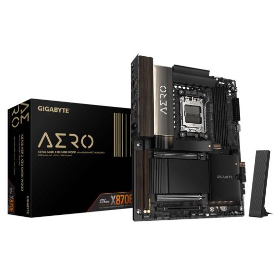 Obrázok pre GIGABYTE X870E AERO X3D DARK WOOD AMD X870E Zásuvka AM5 ATX