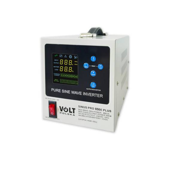Obrázok pre Przetwornica VOLT POLSKA SINUSPRO 850E PLUS 2/230V (500/850W) [AGM, GEL, LiFePO4]