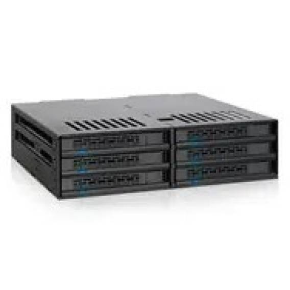 Obrázok pre Icy Dock MB326SP-B diskové pole 0 TB Rack (1U) Černá