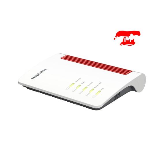 Obrázok pre Box 7630 bezdrátový router 2.5 Gigabit Ethernet Dvoupásmový (2,4 GHz / 5 GHz) Bílá, Červená