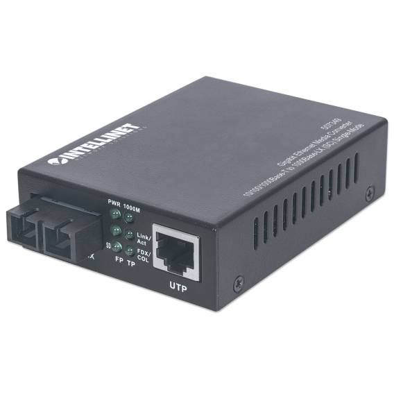 Obrázok pre Intellinet 507349 konvertor síťové kabeláže 1000 Mbit/s 1310 nm Jednovidové Černá