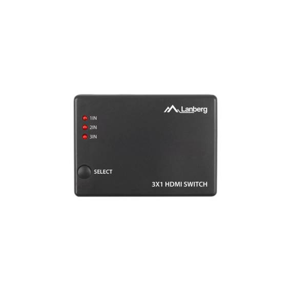Obrázok pre LANBERG VIDEO SWITCH 3X HDMI + MICRO USB PORT