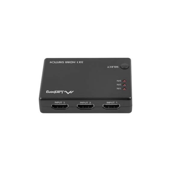 Obrázok pre LANBERG VIDEO SWITCH 3X HDMI + MICRO USB PORT