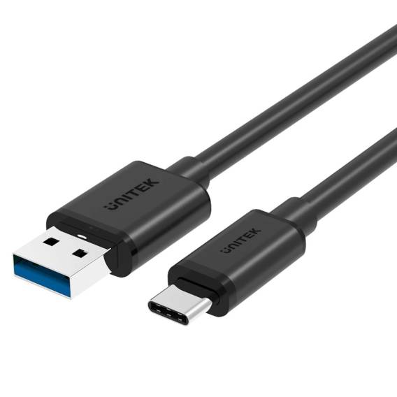 Obrázok pre UNITEK Y-C474BK USB kabel USB 3.2 Gen 1 (3.1 Gen 1) 1 m USB A USB C Černá