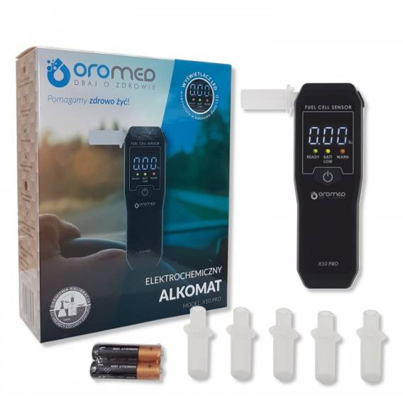 Obrázok pre Oromed ALK_ORO-X10 PRO alkohol tester 0 - 4% 0,05% Černá
