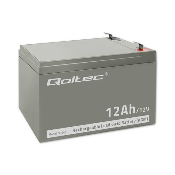 Obrázok pre Qoltec 53049 AGM baterie | 12V | 12 Ah
