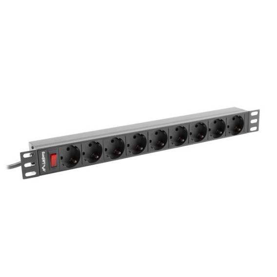 Obrázok pre LANBERG POWER STRIP RACK 19" PDU 1U 9X SHUKO